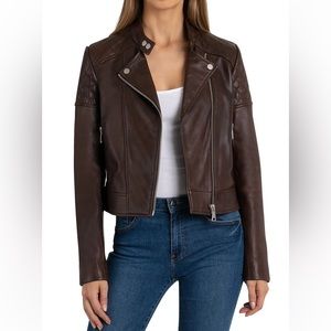 Bagatelle Quilted Leather Moto Jacket